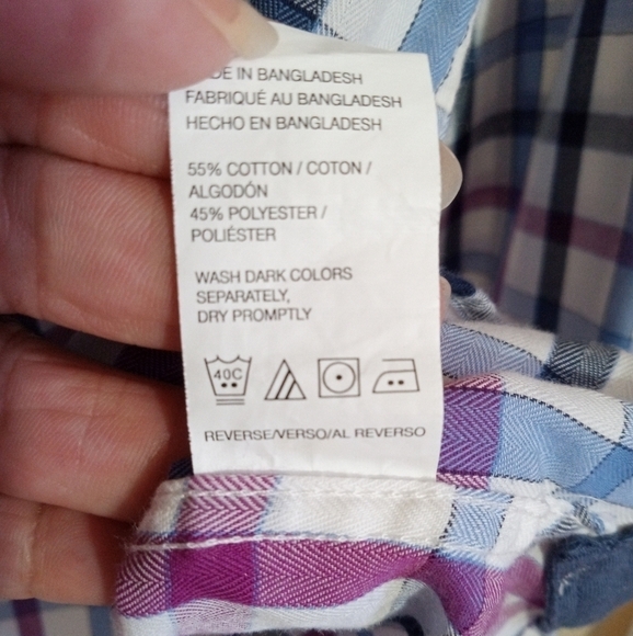 Van Heusen plaid long sleeve button down shirt men's size XXL - Picture 4 of 6